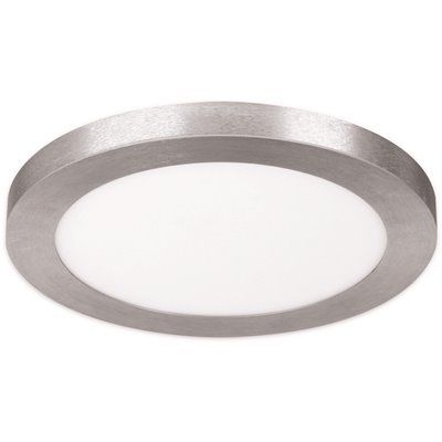 Feit Electric 15 in. Dimmable Nickel Integrated LED 4 Way Color Edge-Lit Round Flat Panel Ceilin