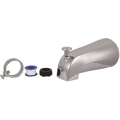 FD.DANCO Diverter Tub Spout with Slip Fit and IPS Connection in Chrome