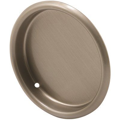 Prime-Line 5/16 in. Depth x 2-1/8 in. O.D. Stamped Steel, Satin Nickel Finish Mortise Closet Doo
