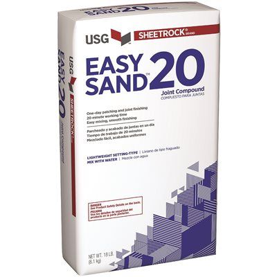 SHEETROCK® EASY SAND™ 20 LIGHTWEIGHT SETTING-TYPE JOINT COMPOUND, POWDERED, 18 LB. BAG