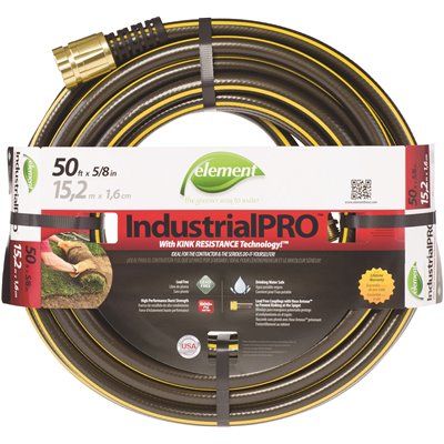 SWAN® INDUSTRIALPRO™ KINK-RESISTANT GARDEN HOSE, LEAD-FREE, 5/8 IN. X 50 FT., GRAY
