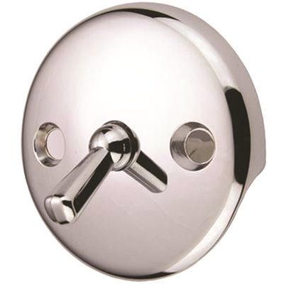 Proplus Bath Drain with Trip Lever Face Plate in Chrome (5-Pack)