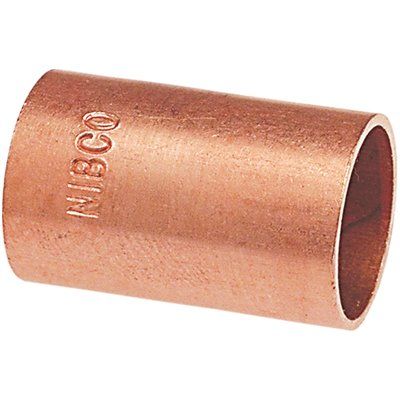 NIBCO 1/2 in. Wrot Copper Cup x Cup Coupling Without Stop Fitting (50-Pack)