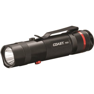 Coast PX20 315 Lumens Dual Color (White and Red) LED Flashlight