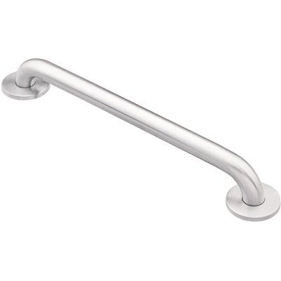 MOEN 12 in. x 1-1/4 in. SecureMount Concealed-Screw Grab Bar in Stainless Steel