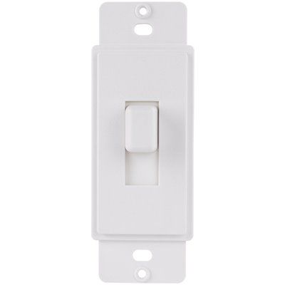 Titan3 1-Gang or Multi-Gang Toggle Plastic Adapter Plate, White (5 per Bag)