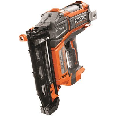 FD.RIDGID 18V Brushless Cordless HYPERDRIVE 16-Gauge 2-1/2 in. Straight Finish Nailer(Tool On