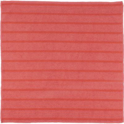 Renown 16 in. x 16 in. Scrubbing Microfiber Cleaning Cloth, Red (12-Pack)