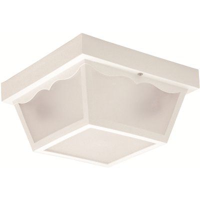 Luminance White Integrated LED Outdoor Flush Mount
