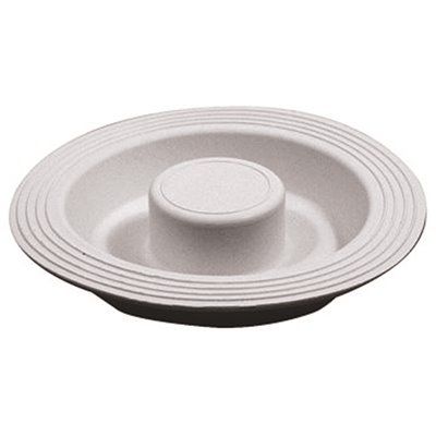 FIT-ALL GARBAGE DISPOSAL STOPPER, 4 IN. DIAMETER, WHITE, PACK OF 6