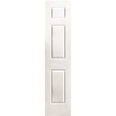 MASONITE® 3-PANEL HOLLOW CORE SLAB DOOR, TEXTURED FINISH, PRIMED WHITE, 18X80 IN.