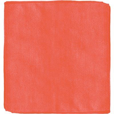 Renown 12 in. x 12 in. General Purpose Microfiber Cleaning Cloth in Red (12-Pack)