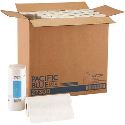 Pacific Blue Select 2-Ply Perforated Roll Towel, White (30-Rolls Per Case)