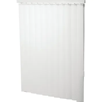 Champion® White 3.5 In. Cordless Room Darkening Vertical Blind 78x60&quot;