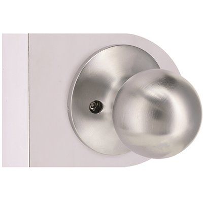 Round Dummy Door Knob Satin Chrome