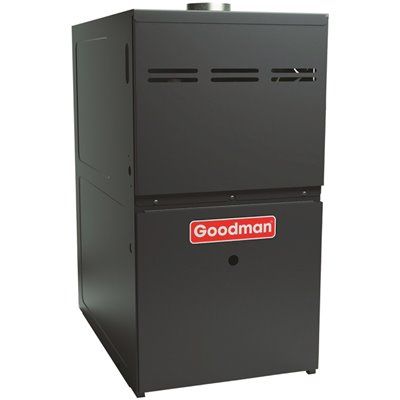 Goodman Goodman 80% AFUE GM9C80 Gas Furnace Nine Speed ECM, Two Stage, Upflow/Horizontal, 120000 Btu BTUH/H