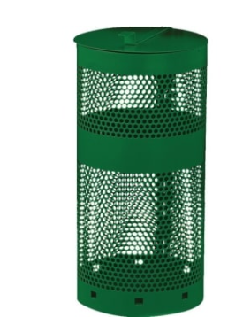 Fido House® 10 Gallon Pet Waste Green Receptacle With Lid