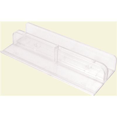 Prime-Line Shower Door International Bottom Guide, Fits 1/2 in. Panels (2-pack)
