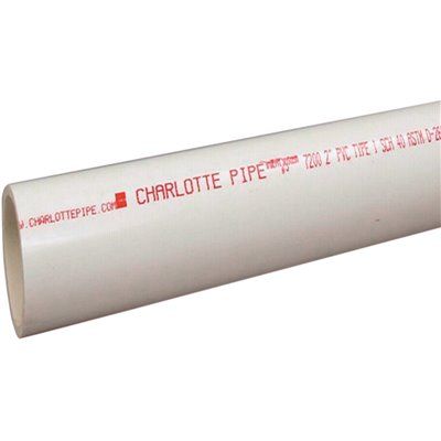 Charlotte Pipe 4 in. x 10 ft. PVC Schedule 40 DWV Pipe