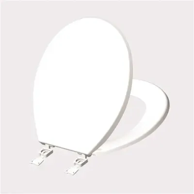 MAINTENANCE WAREHOUSE Plastic Round Toilet Seat White Basic