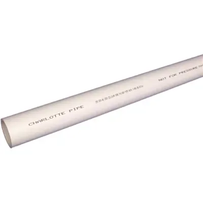 Charlotte Pipe 4 in. x 10 ft. PVC Schedule 40 Foam-Core DWV Pipe