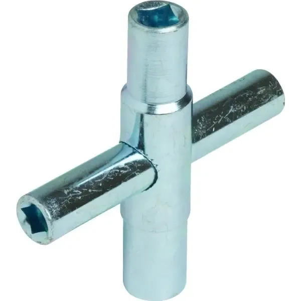 4-Way Square Stem Key, 1/4, 9/32, 5/16 And 11/32&quot;