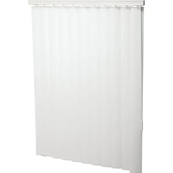 Champion® White 3.5 In. Cordless Room Darkening Vertical Blind 66x84&quot;