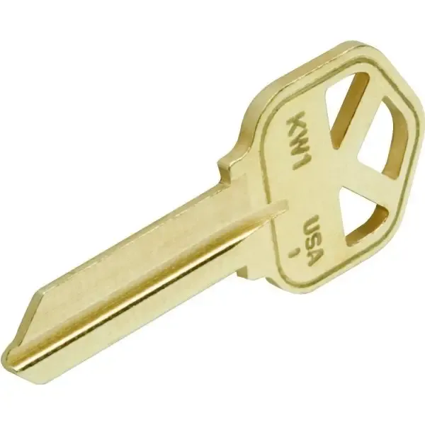 Kaba Ilco Brass Key Blank For Kwikset Kw1, Box Of 50