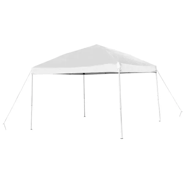 Flash Furniture 10&#39;X10&#39; White Pop Up Straight Leg Canopy Tent