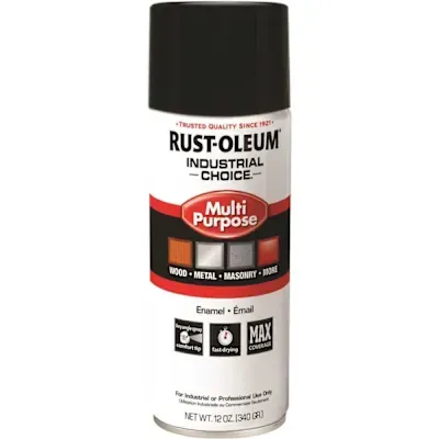 Rust-Oleum 12 oz. Industrial Choice Gloss Black Spray Paint