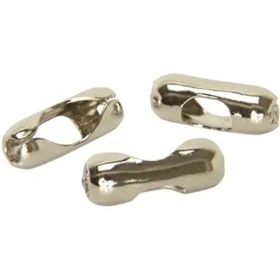Ball Chain Mfg #6 &quot;B&quot; COUPLINGS, NICKEL PLATED BRASS