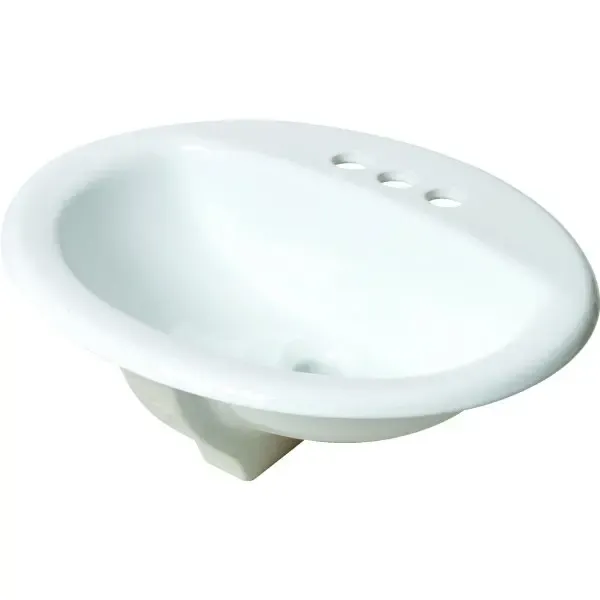 Seasons® 17&quot; X 20&quot; Oval Lavatory Sink White China