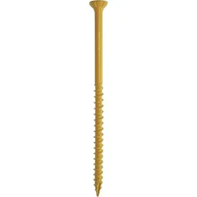 DECKMATE 3-1/2 in. Tan Exterior Self-Starting Star Flat-Head Wood Deck Screws #10 (5 lbs./280 pcs)