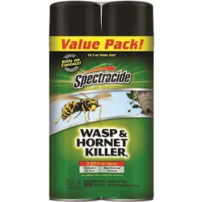 Spectracide 18.5 Oz. Wasp And Hornet Aerosol Spray Killer Package Of 2