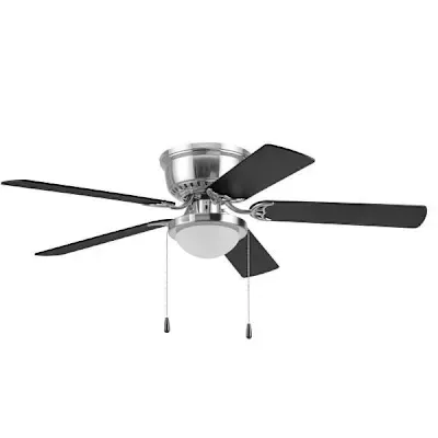 Private Brand Unbranded Leighton 52&quot; Hugger Ceiling Fan, Brushed NICKEL