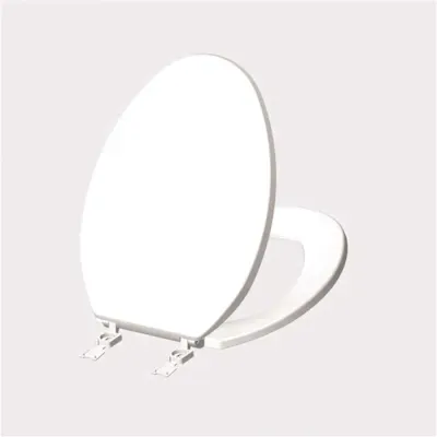 MAINTENANCE WAREHOUSE Plastic Elongated Toilet Seat White Basic