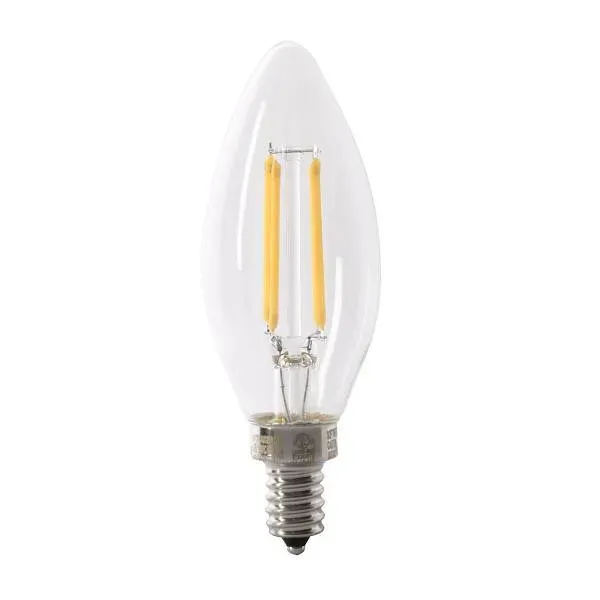 FEIT B10 3.3 Watt 5000k E12 Base Clear Filament LED Bulb (12-Pack)