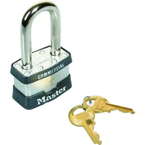 Master Lock 1-9/16 In Long Shackle Keyed Padlock