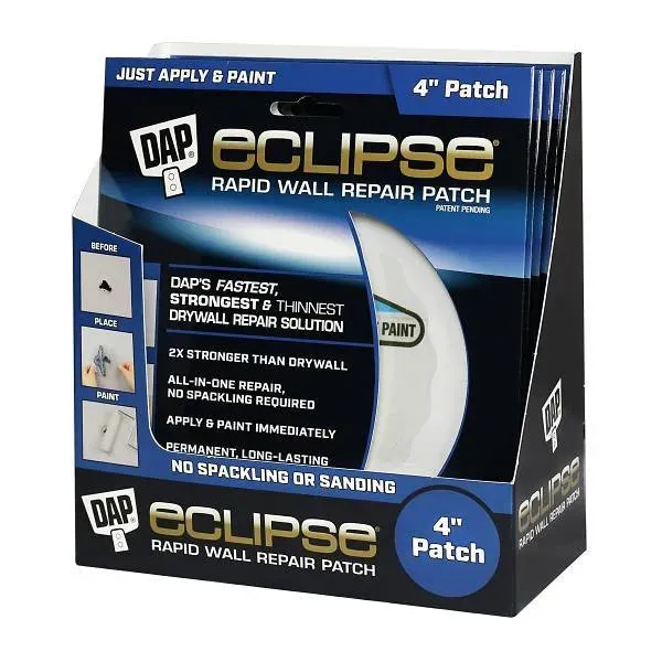 Dap Eclipse® 4&quot; Rapid Wall Repair Patch, White, Case Of 12