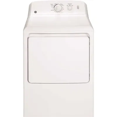 GE 6.2 cu. ft. White Electric Dryer