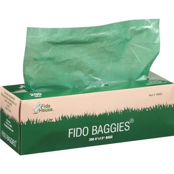 Fido House® Fido Baggies® Pet Waste Station Bags, (10-Case) (200 Bags/roll)