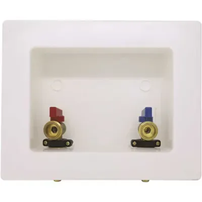 LSP Plastic Switch Hitter Washing Machine Outlet Box 1/2&quot; Crimp Pex X3/4&quot; Ght