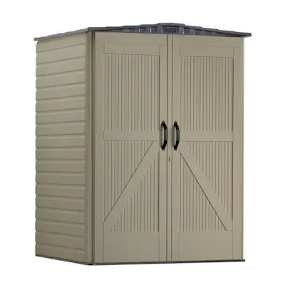 Rubbermaid Roughneck Vertical Storage Shed Medium 5&quot; X 4&quot; Brown