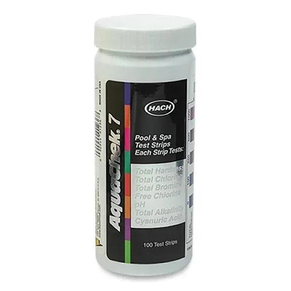Aquachek 7-Way Chlorine Test Strips (100-Pack)