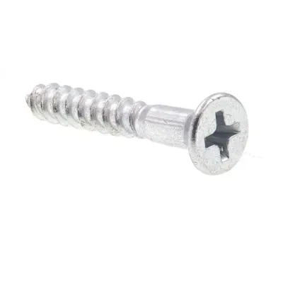 Generic #7 X 1&quot; Wood Screws, Flat Head, Phillips Drive, Zinc, Package Of 5019.27