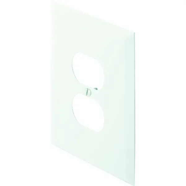Titan3 1-Gang Metal Jumbo Duplex Wall Plate (20-Pack) (White)
