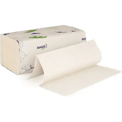 Renown Eco 1-Ply White Multifold Towels (250 Sheets/Pack, 16 Packs/Case)