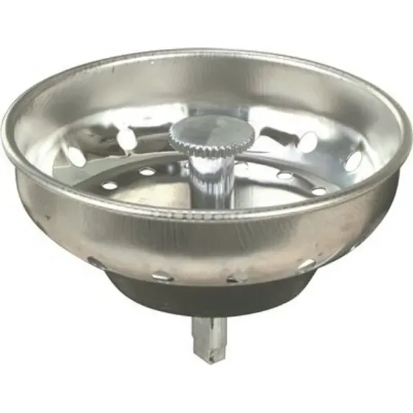 Proplus Sink Basket Strainer With Peg Post In Stainless Steel