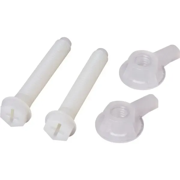 Centoco Toilet Seat Bolts And Nuts, Plastic, Package Of 2