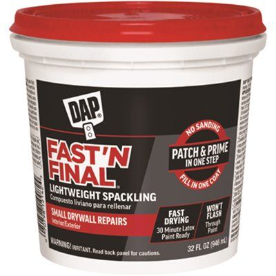 Dap® 1 Quart Fast 'N Final Lightweight Spackling